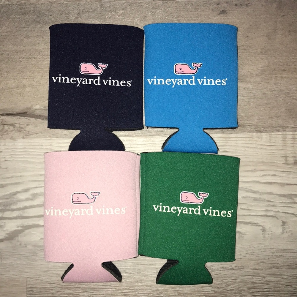 Lot of 4 Vineyard Vines Coozies